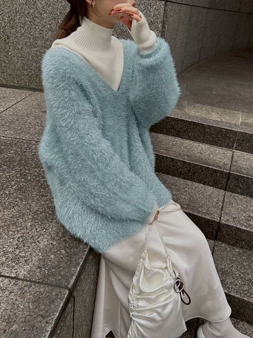 フェザーラメニットプルオーバー(ニット)｜トップス｜emmi（エミ）の