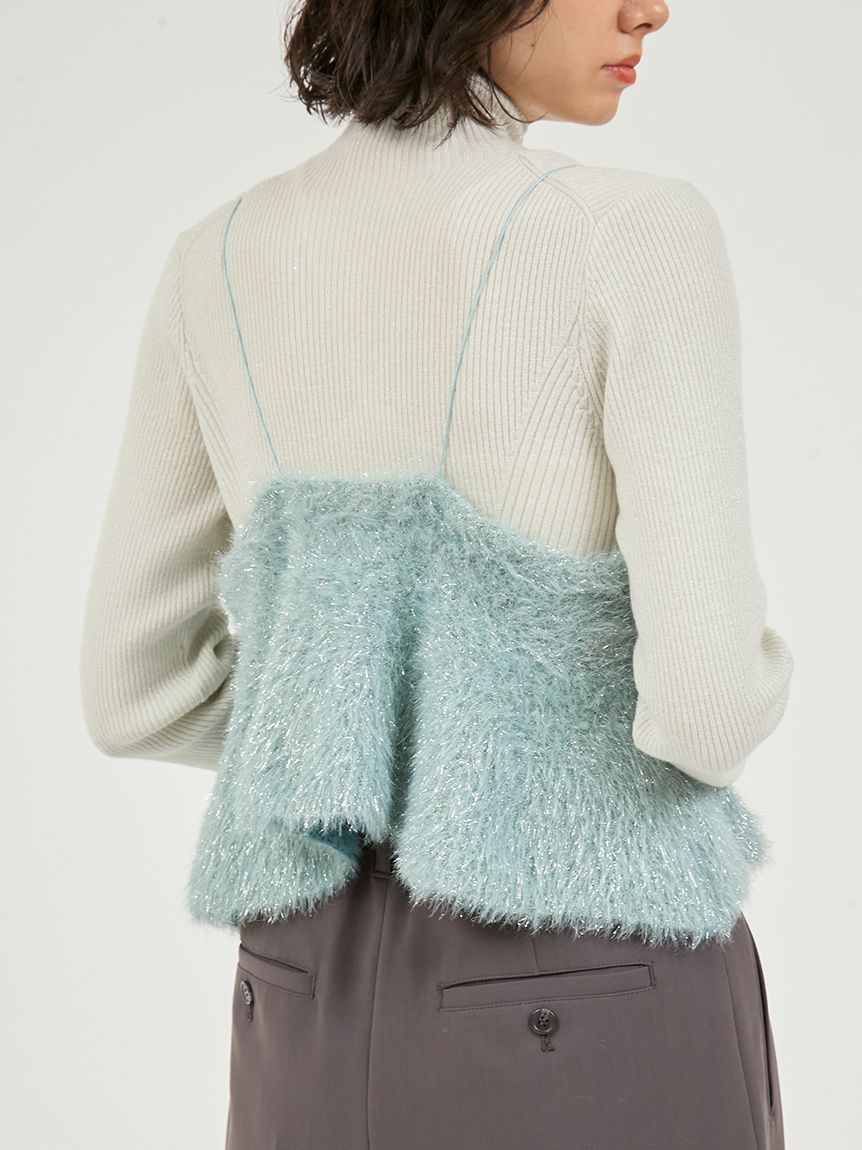 フェザーラメニットビスチェ(ニット)｜トップス｜emmi（エミ）の通販