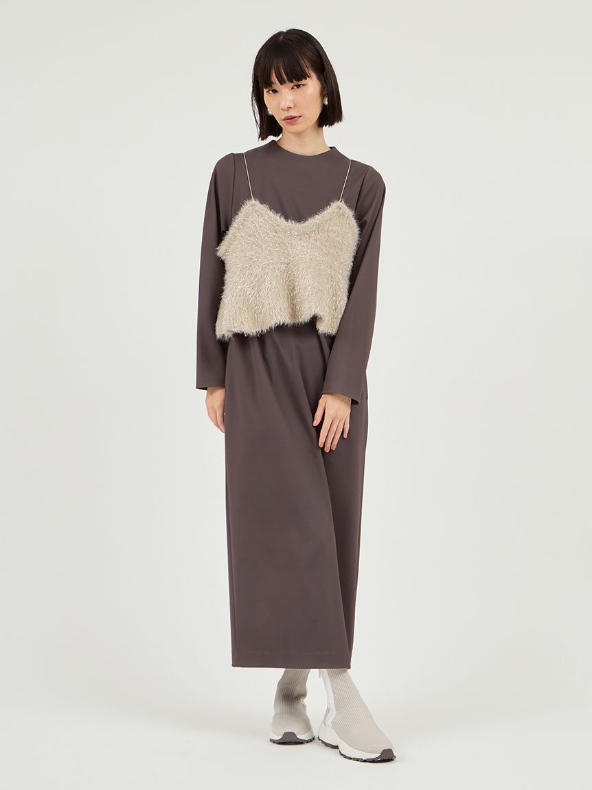 フェザーラメニットビスチェ(ニット)｜トップス｜emmi（エミ）の通販