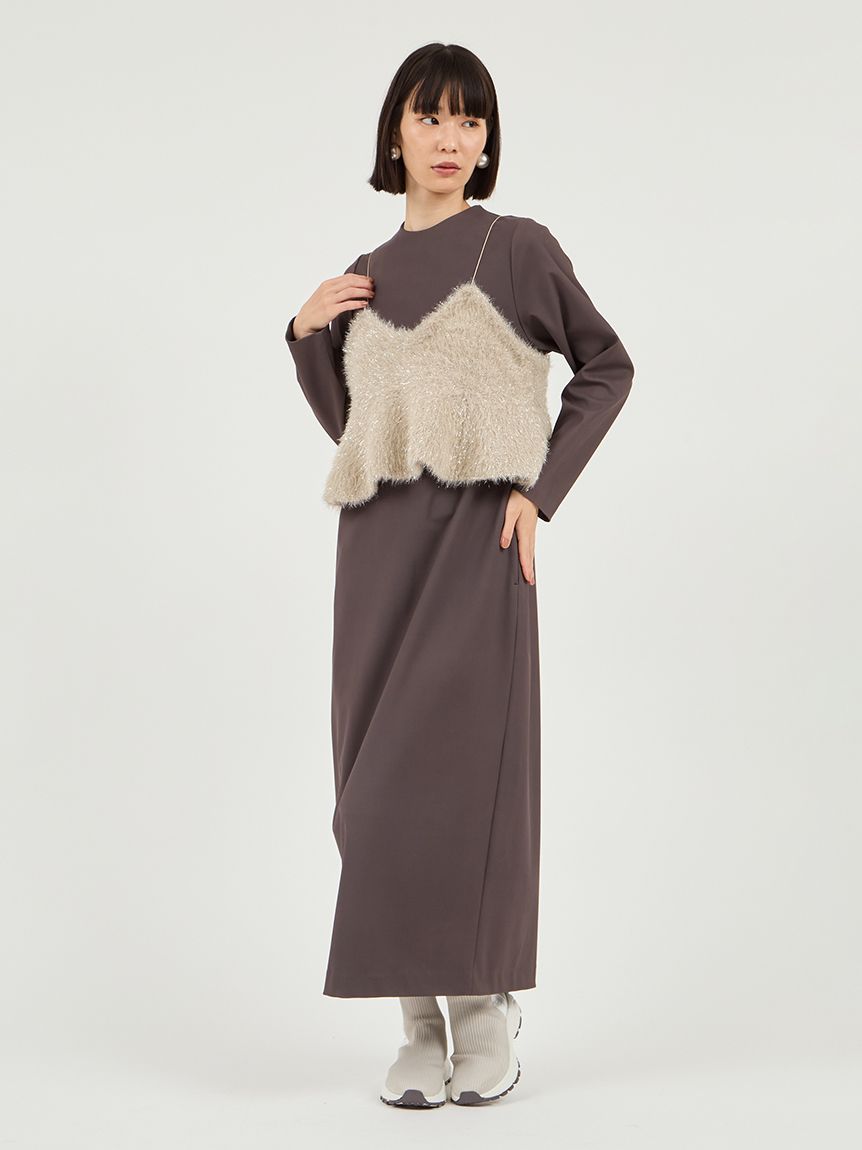 フェザーラメニットビスチェ(ニット)｜トップス｜emmi（エミ）の通販