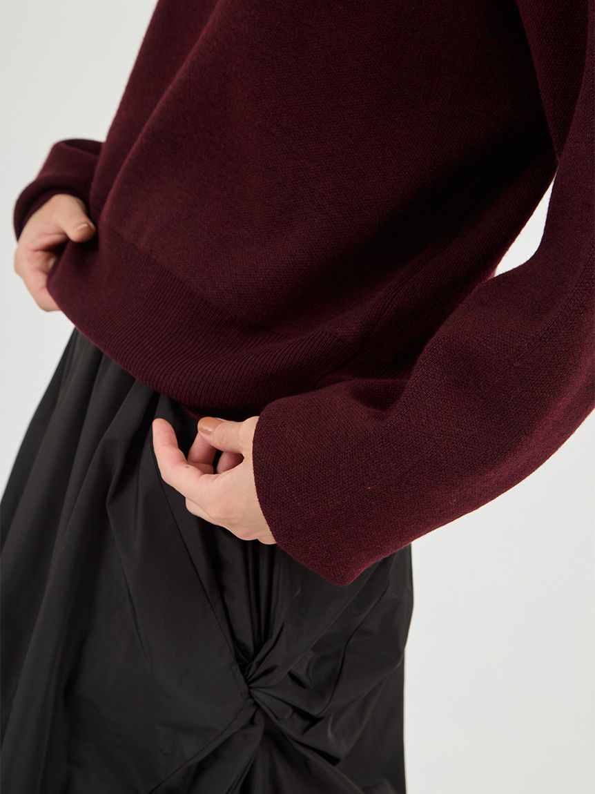 Global warming】ハーフジップニットトップス(スウェット/パーカー