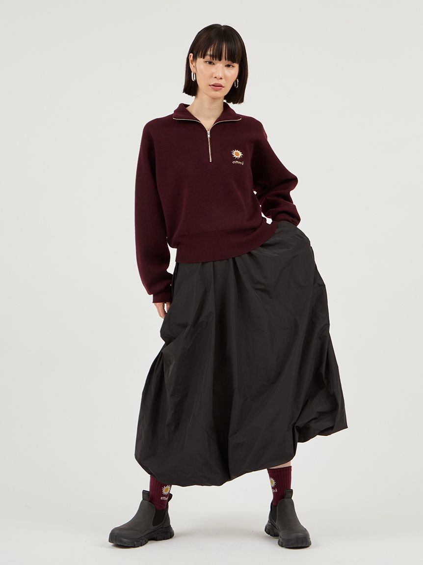 Global warming】ハーフジップニットトップス(スウェット/パーカー