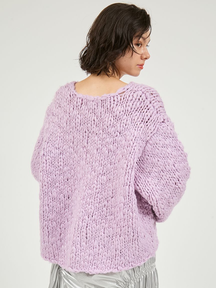 ウール混ハンドニットプルオーバー(ニット)｜トップス｜emmi（エミ）の