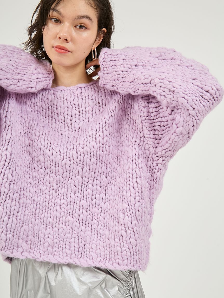 ウール混ハンドニットプルオーバー(ニット)｜トップス｜emmi（エミ）の