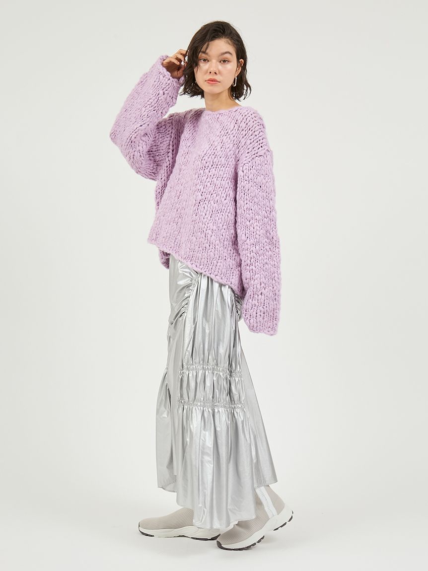 ウール混ハンドニットプルオーバー(ニット)｜トップス｜emmi（エミ）の