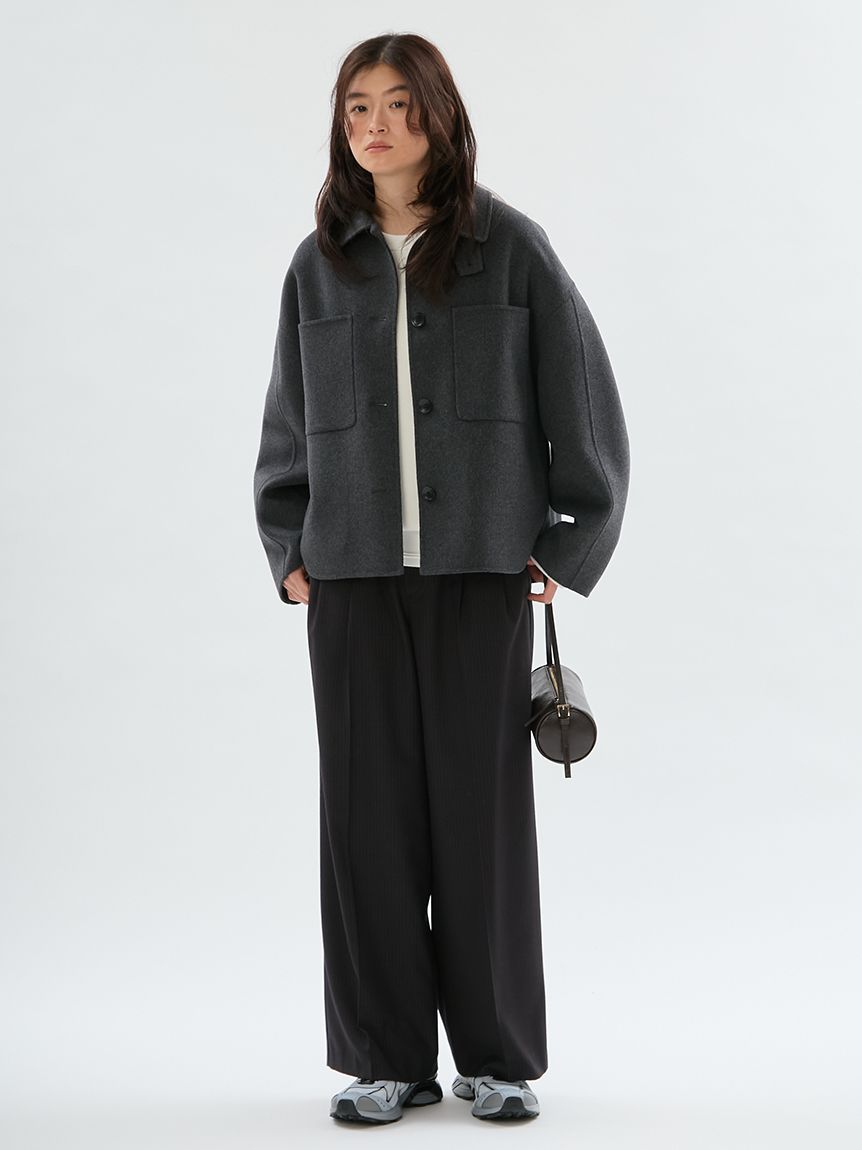 ONLINE限定カラーあり】emmiロゴスウェットライクニット(ニット