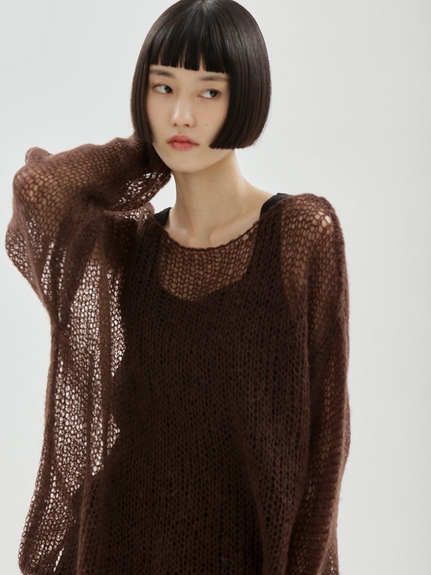 ONLINE限定カラーあり】モヘアニットプルオーバー(ニット)｜トップス