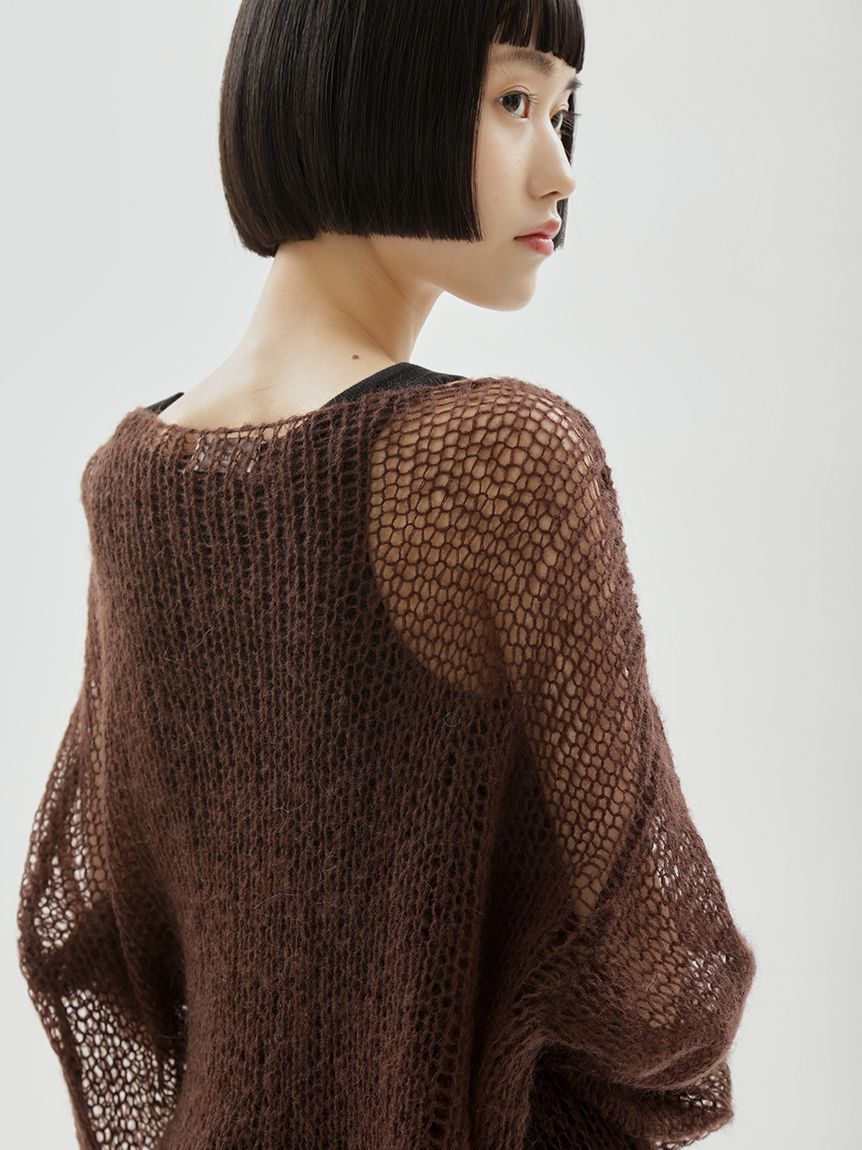 ONLINE限定カラーあり】モヘアニットプルオーバー(ニット)｜トップス