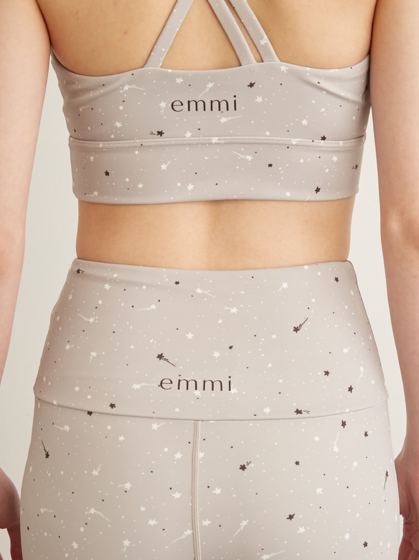 emmi yoga】ONLINE限定スターブラトップ&レギンスSET(ブラトップ 
