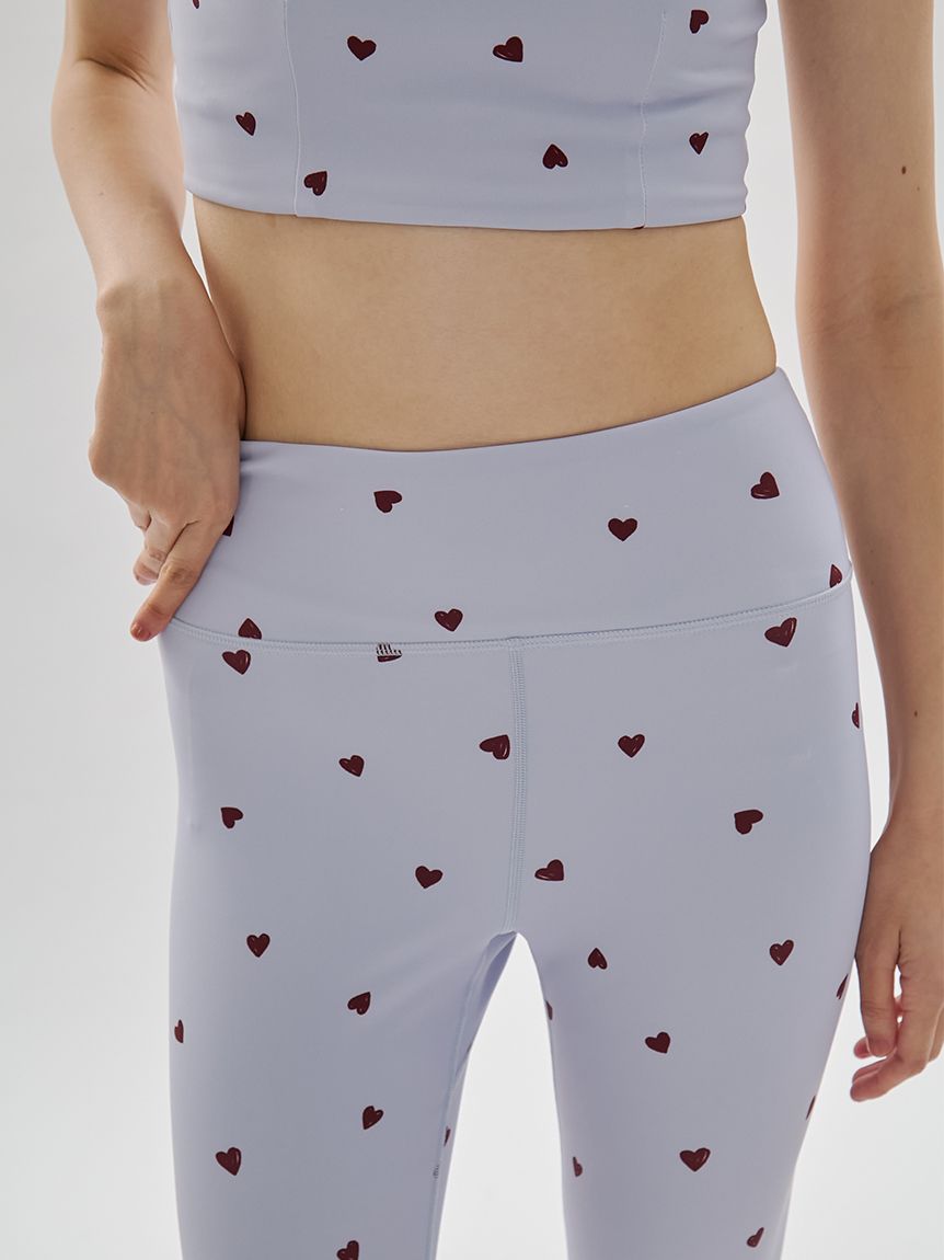 定価17630円 人気完売 emmi ハート柄 クブラトップ&レギンス セット エミ WELLNESS&TRAINING eco ドット柄ブラトップ ブラジャー ノン