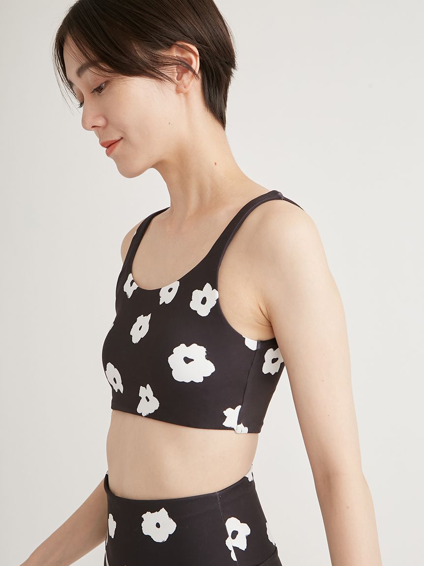 カモミール柄ブラトップ(WELLNESS&TRAINING WEAR)｜emmi（エミ