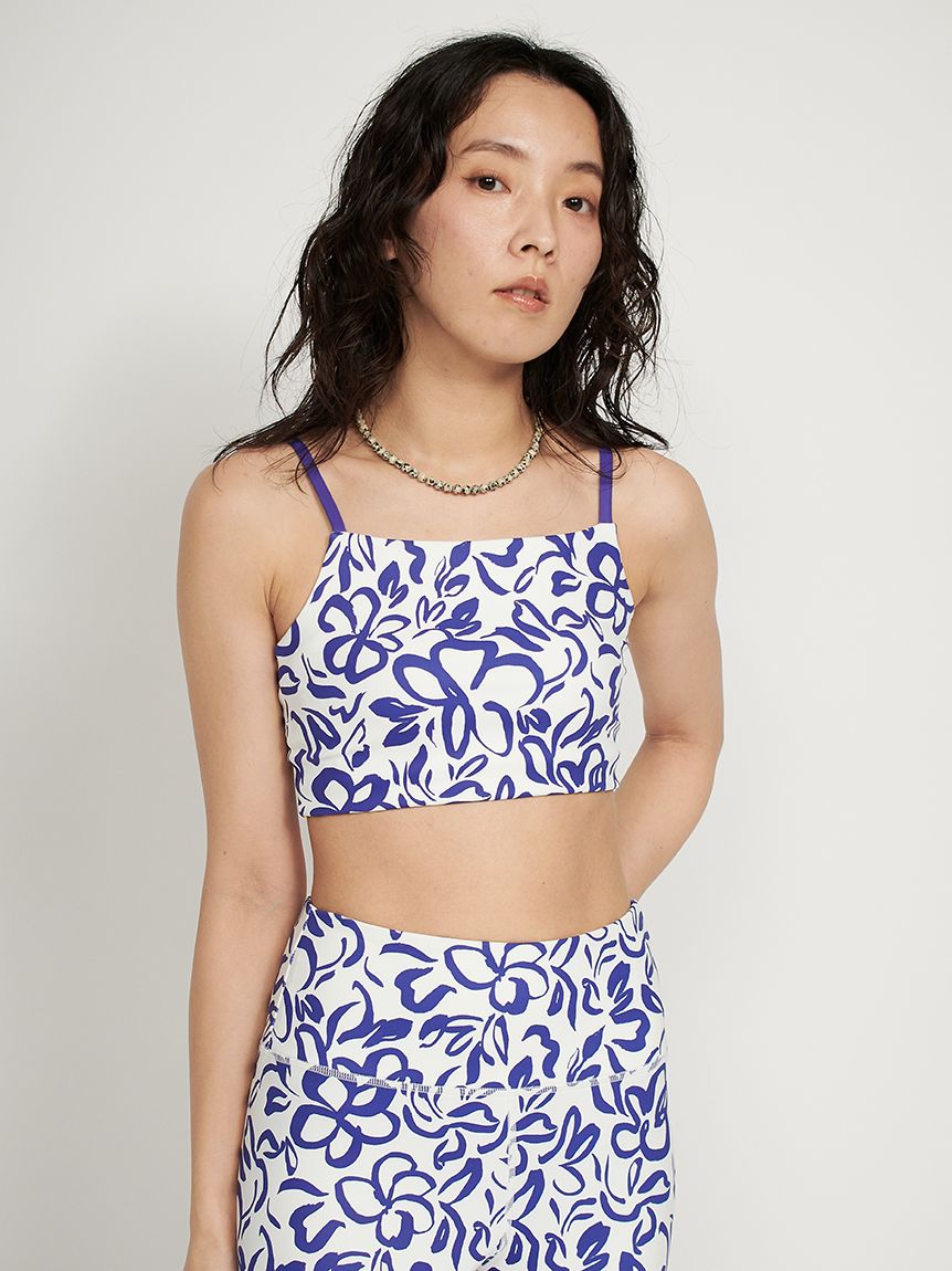 emmi yoga ブラトップとレギンス emmi yoga MOON柄レギンス&ブラトップセット - メルカリ