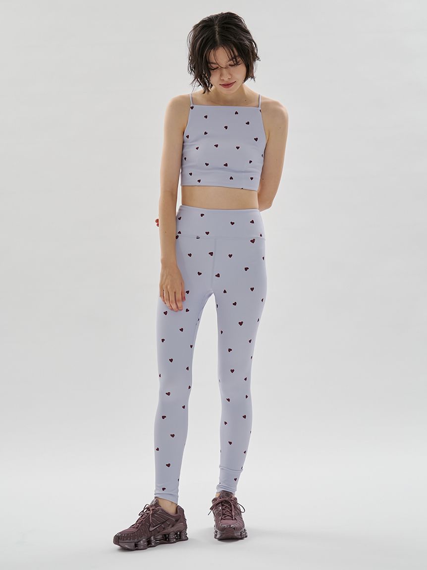 ハートパターンブラトップ/UVカット/接触冷感(スポーツブラ)｜セレクト