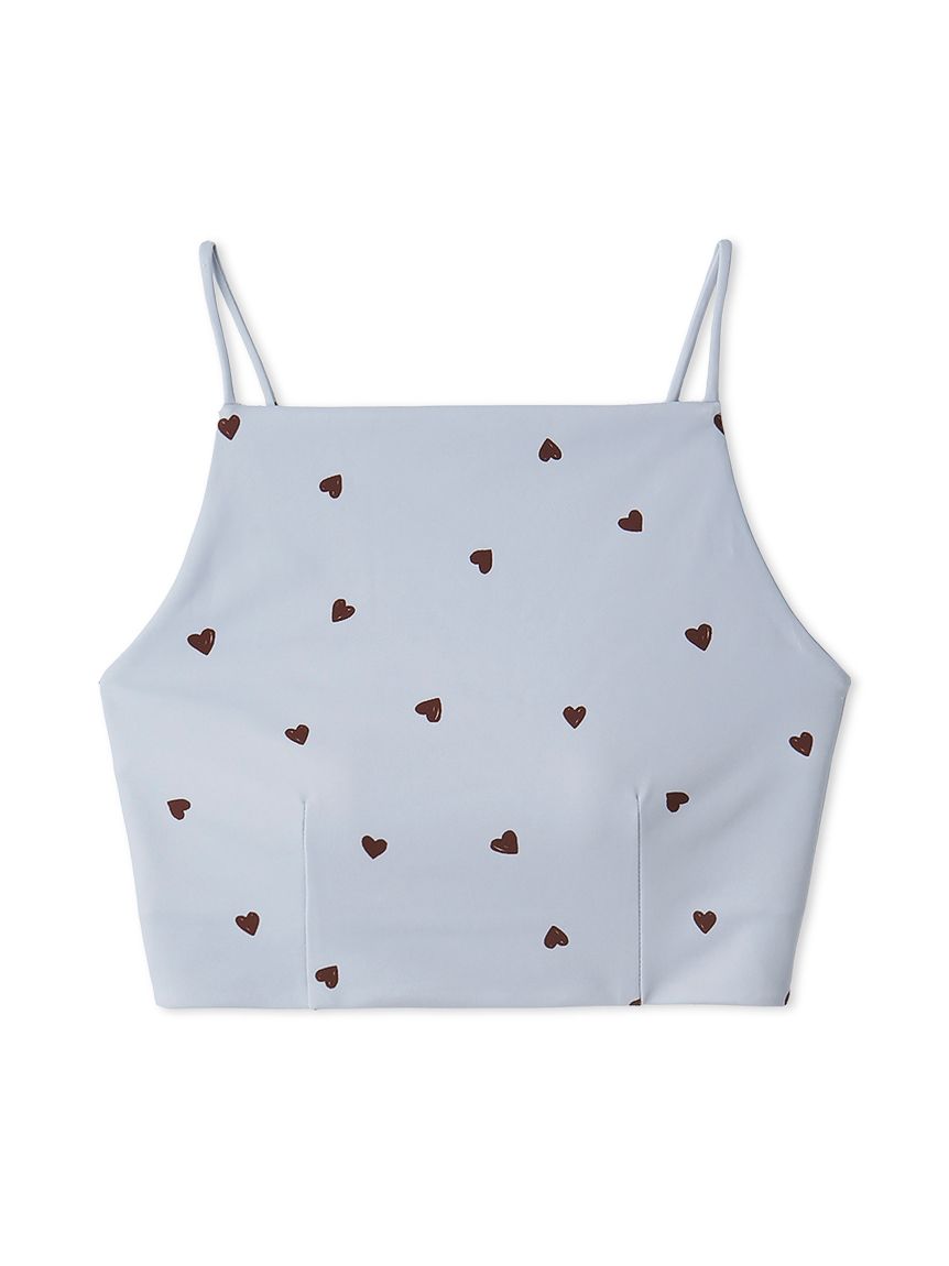 ハートパターンブラトップ/UVカット/接触冷感(スポーツブラ)｜セレクト