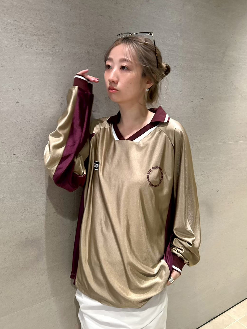 【新品】asics USトリエスティーナ 03/04 ユニフォーム ゲームシャツ ASICS】GAME SHIRT LONG-T(Tシャツ/カットソー)｜トップス｜emmi（エミ