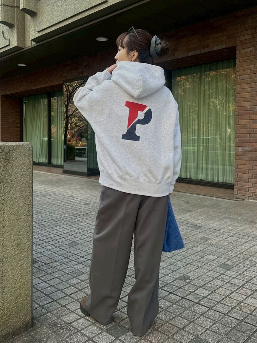 emmi×GOOD ROCK SPEED】カレッジワイドボディフーディ(スウェット