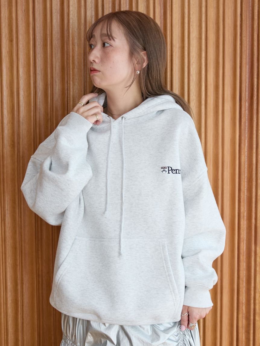 emmi×GOOD ROCK SPEED】カレッジワイドボディフーディ(スウェット