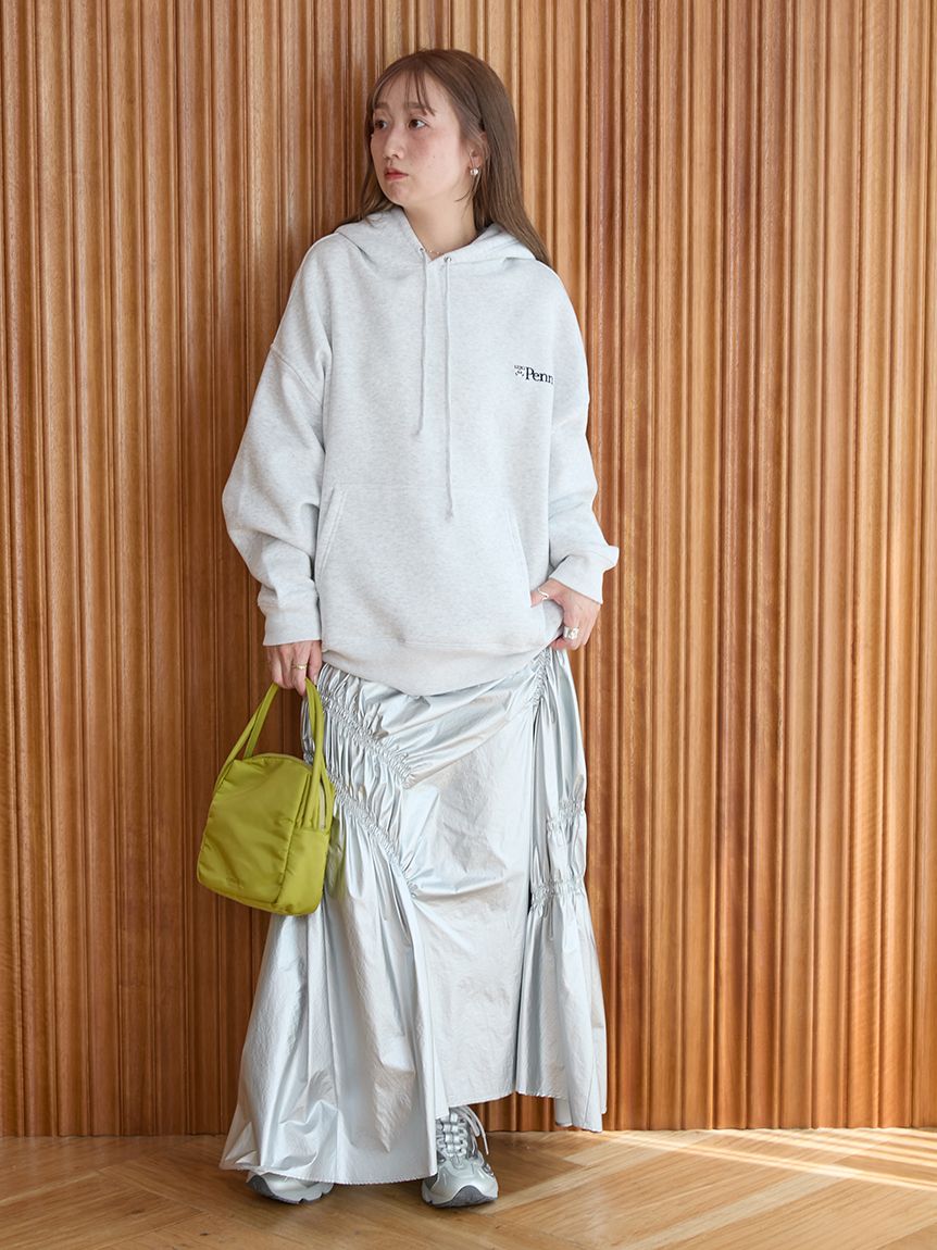 emmi×GOOD ROCK SPEED】カレッジワイドボディフーディ(スウェット