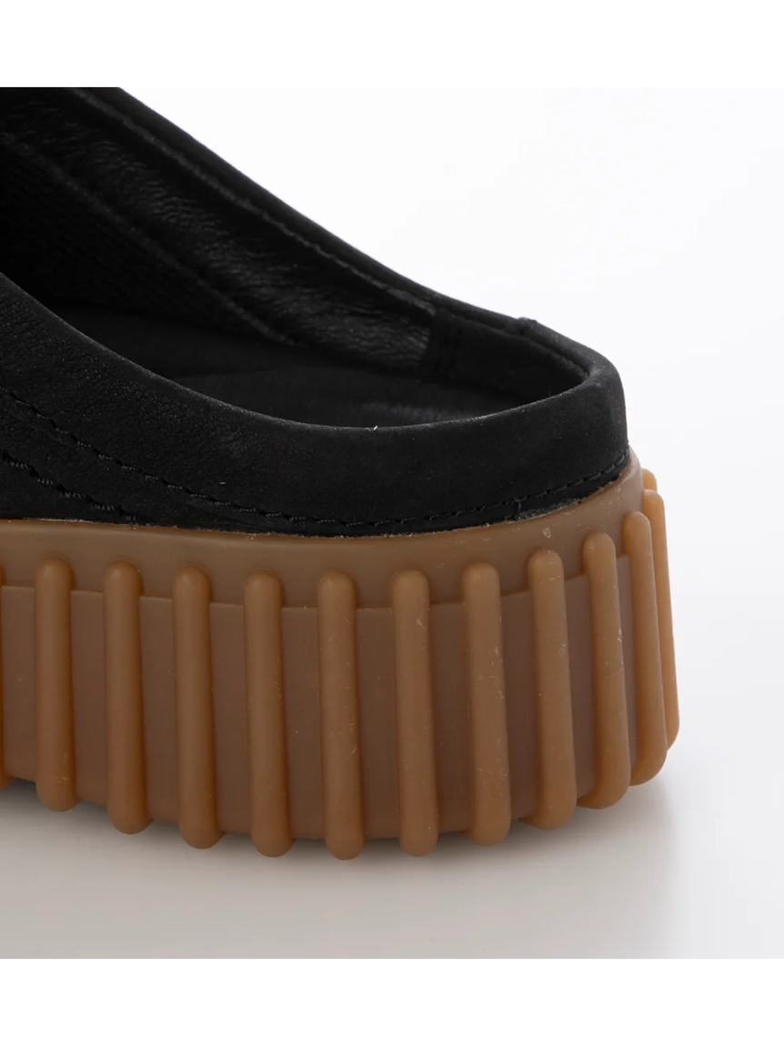 【emmi】【Clarks Premium】トーヒルミュール/ブラック/24.5 emmi×Clarks】Torhill Moss（ショートブーツ/ブーティ）｜Clarks