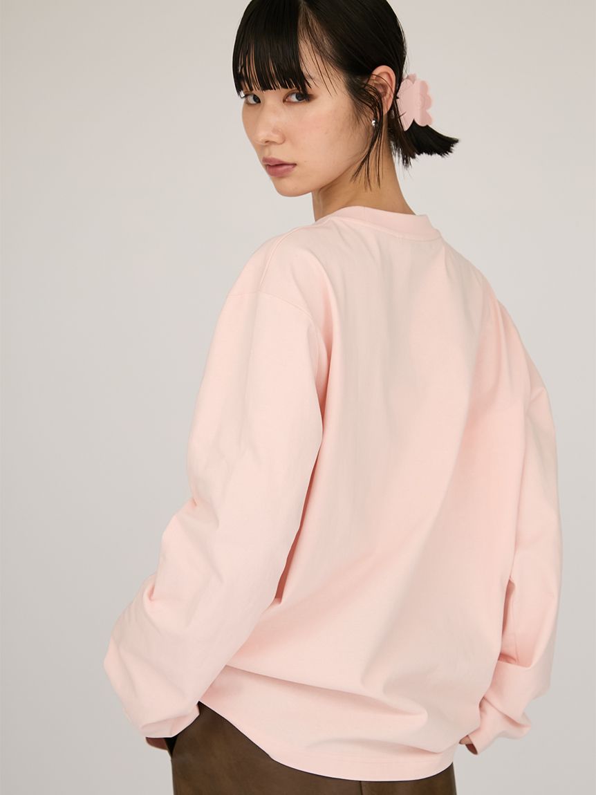 emmi|Marimekko】Kioski Biitti Unikko Placement Jersey Top(Tシャツ