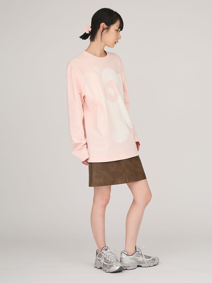 emmi|Marimekko】Kioski Biitti Unikko Placement Jersey Top(Tシャツ