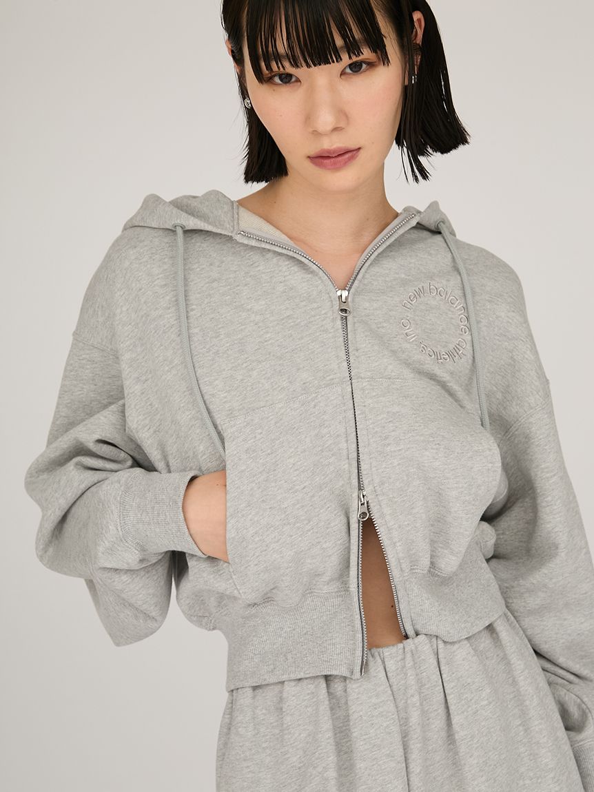 New Balance for emmi】ダブルジップフーディースウェット