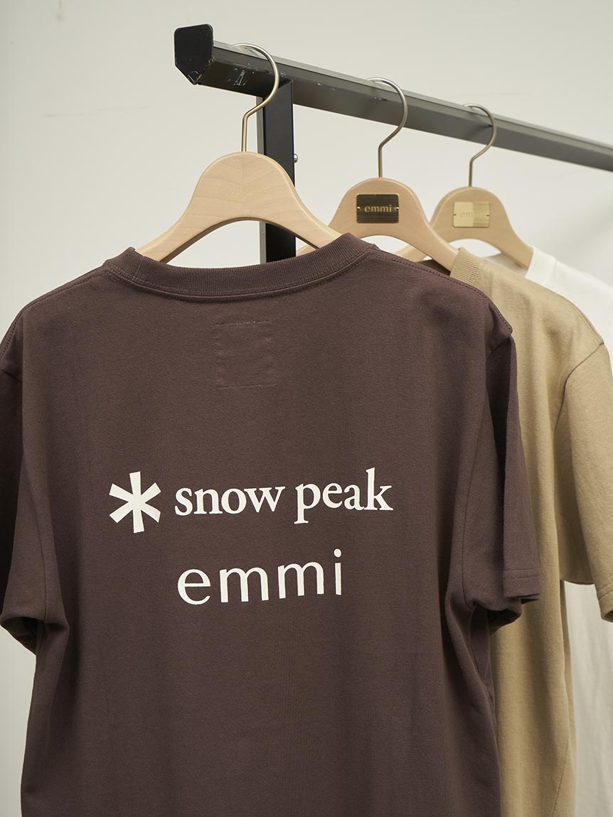 emmi×Snowpeak】S/S T-SHIRT_emmi atelier(Tシャツ/カットソー