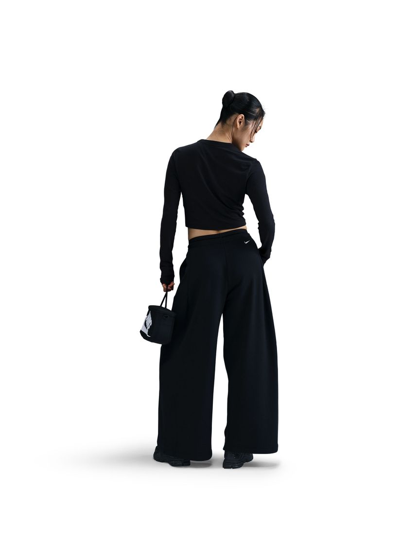 【新品タグ付】emmi 【NIKE】ミッドライズ　パンツ　ブラック NIKE】ウィメンズ ミッドライズ レペル アシンメトリカル