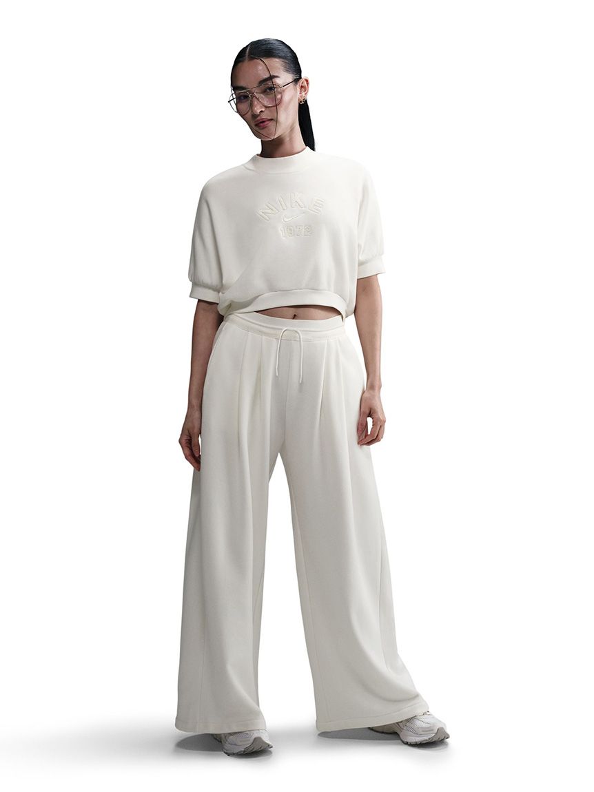 NIKE】MID-RISE PLEATED FRENCH TERRY PANTS(スウェットパンツ