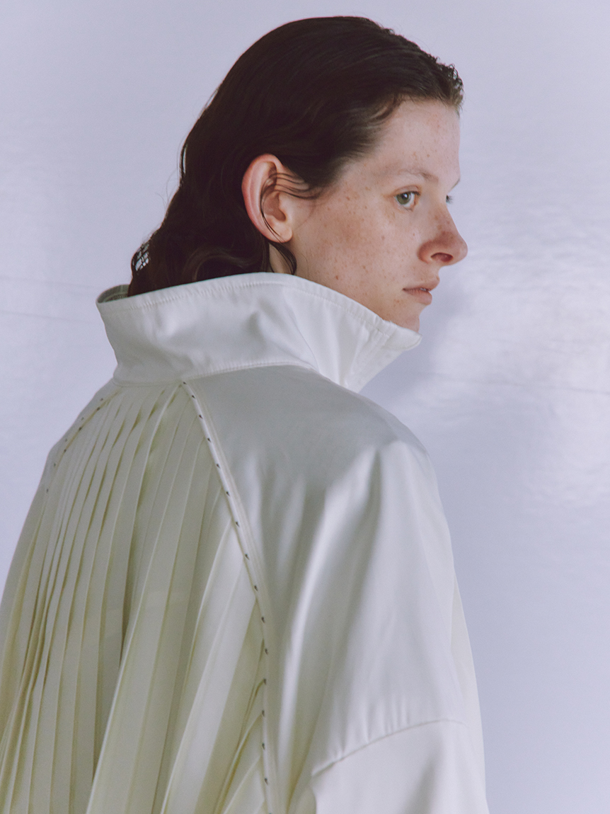 Kope フーディorモックネックプルオーバーダイバートップス [C7344