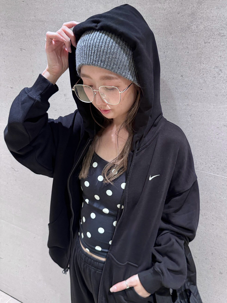 NIKE】Studio Fleece Lightweight Women's Oversized Full-Zip Hoodie