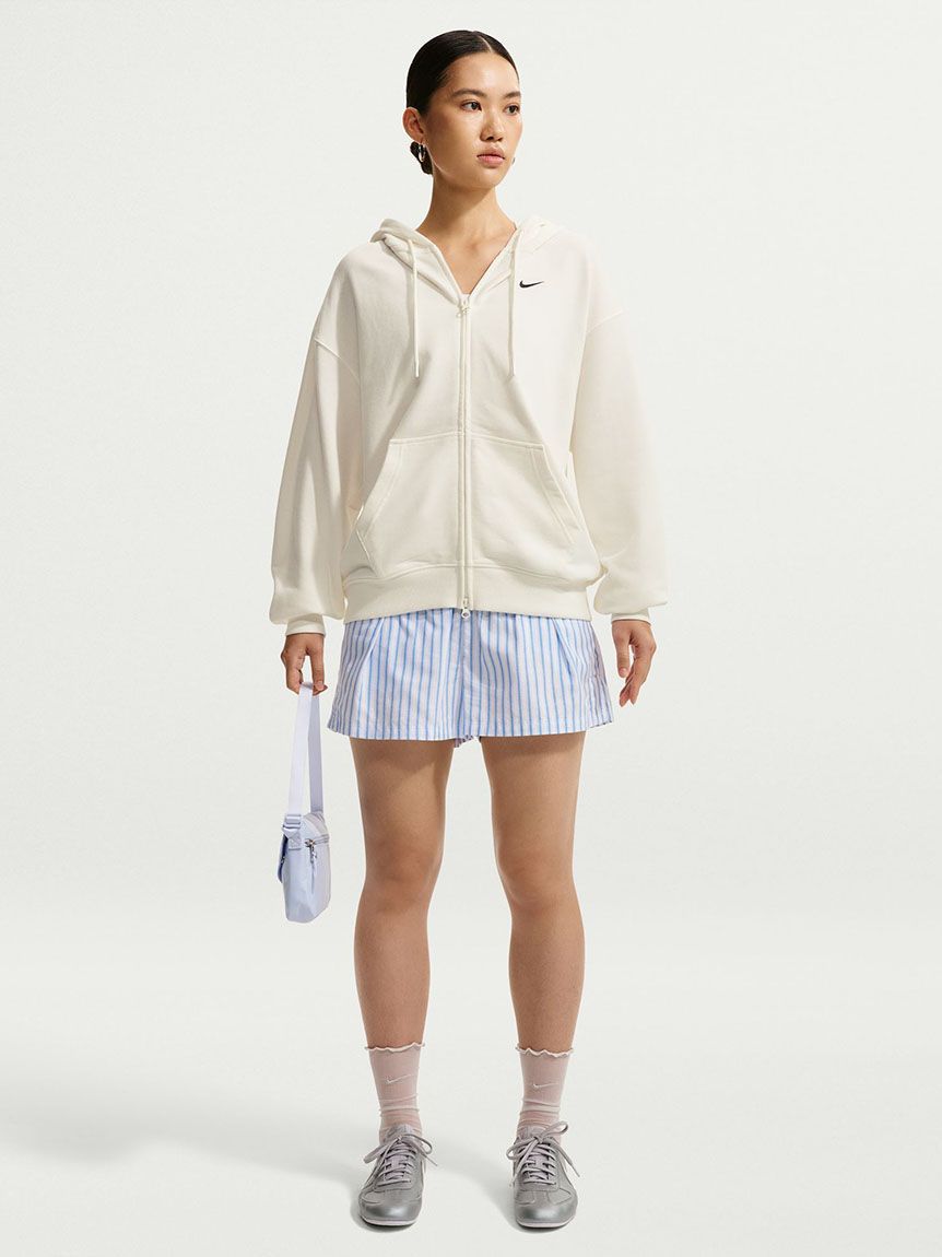 NIKE】Studio Fleece Lightweight Women's Oversized Full-Zip Hoodie