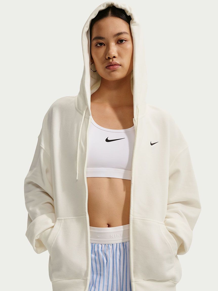 ☆新品未使用品☆ナイキ レディース エッセンシャル ジャケットパーカー M NIKE】Studio Fleece Lightweight Women's Oversized Full-Zip Hoodie