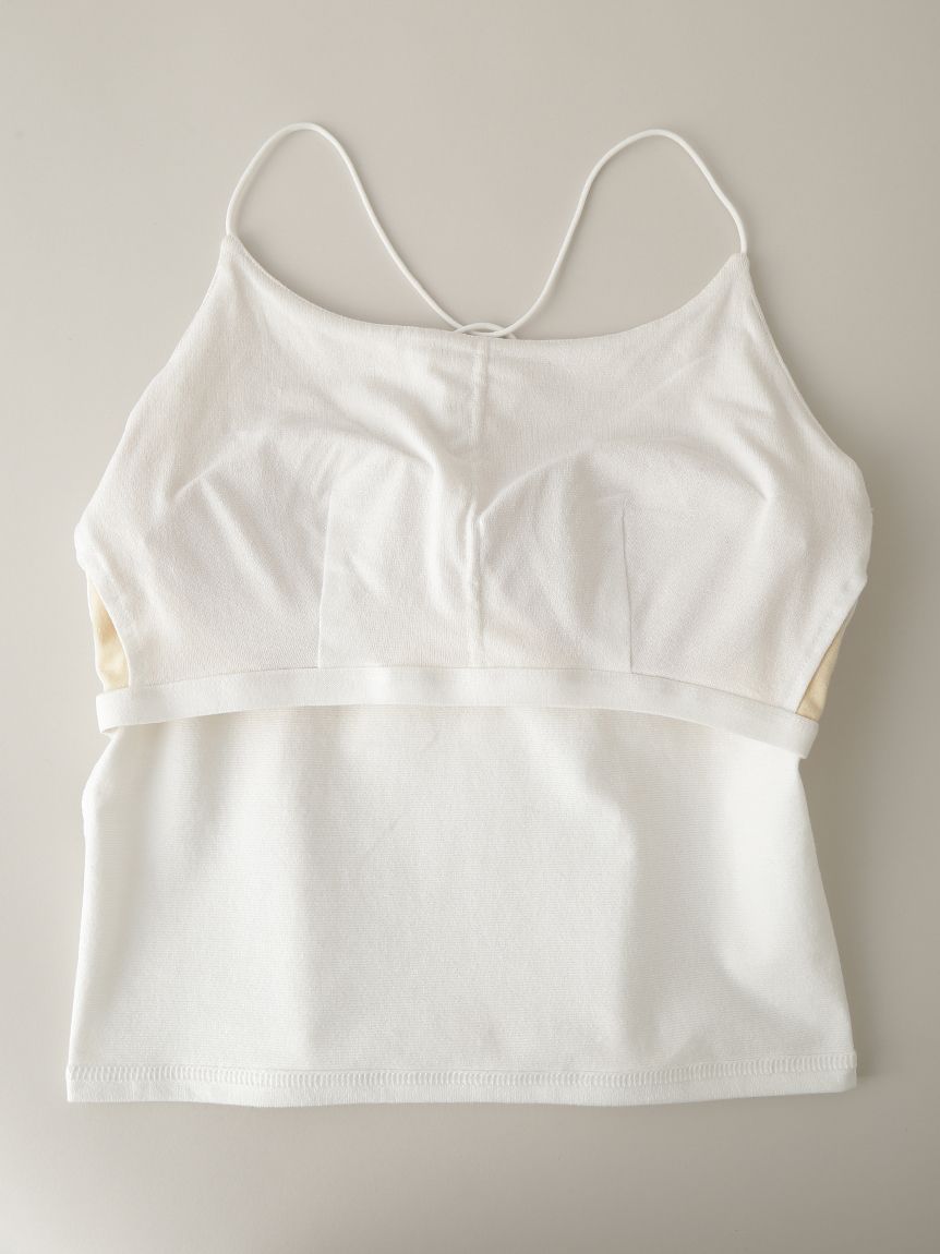WASHI Xストラップキャミソール/カップ付き(キャミソール)｜TOPS｜emmi