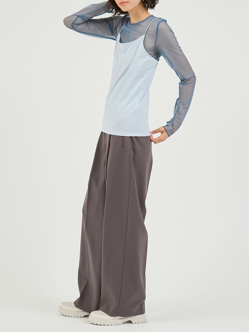 シアーカットソー×キャミソールSET(ブラトップ)｜トップス｜emmi（エミ