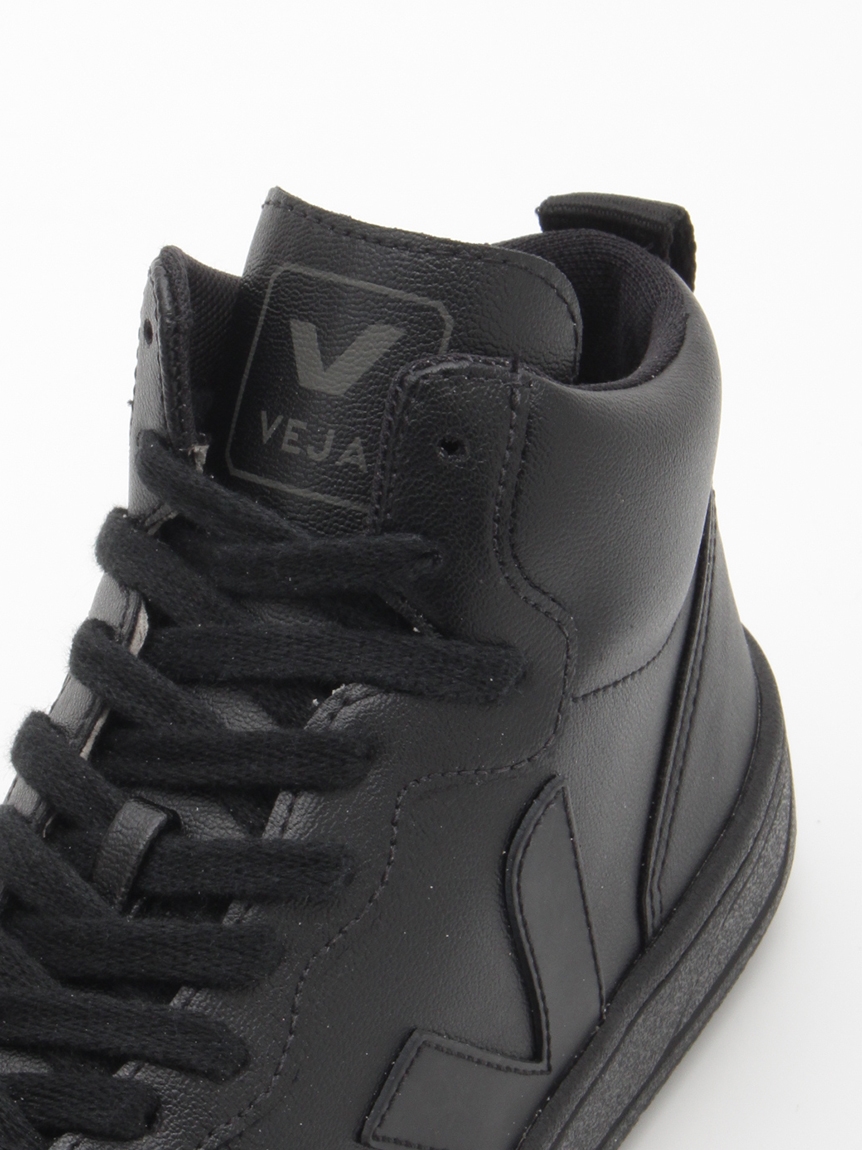 極美品 VEJA ヴェジャ ハイカットスニーカー 黒 23cm - メルカリ