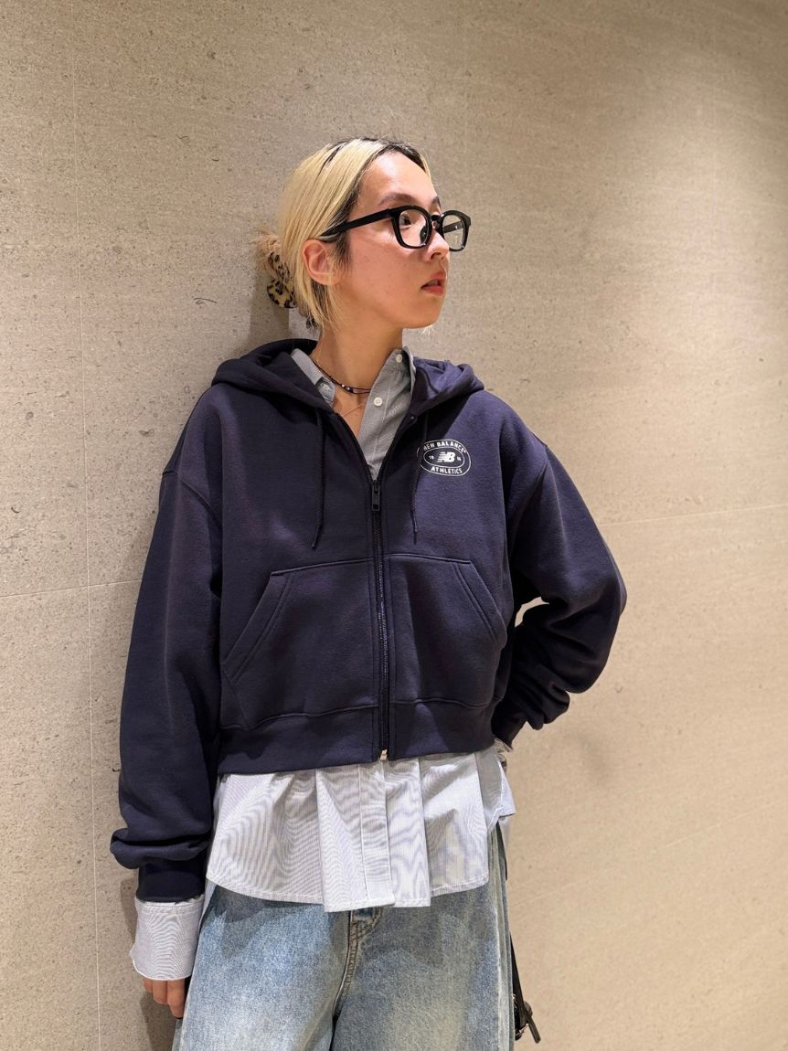 New Balance for emmi】Reimagined Fleece Full Zip Hoodie(スウェット
