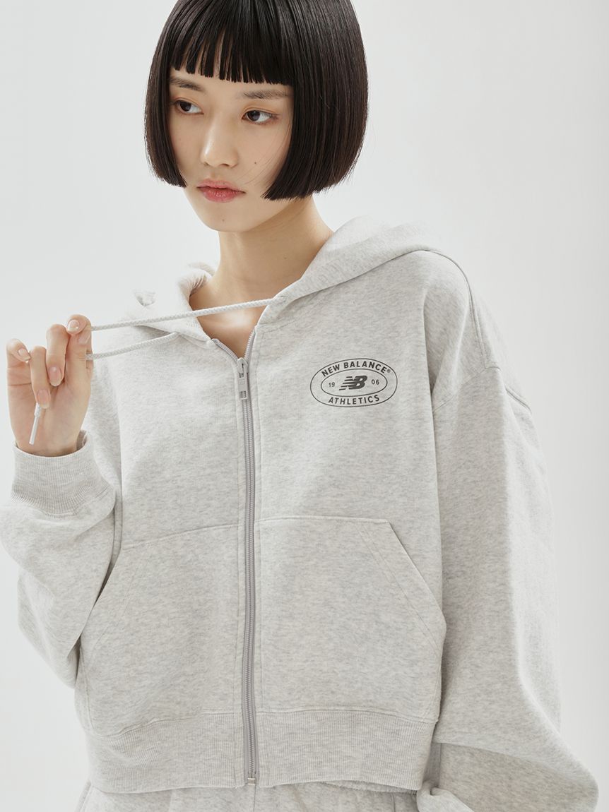 New Balance for emmi】Reimagined Fleece Full Zip Hoodie(スウェット