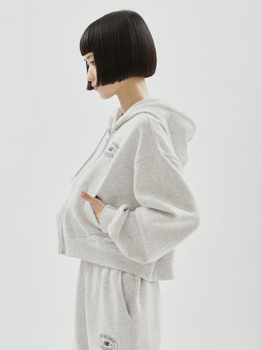 New Balance for emmi】Reimagined Fleece Full Zip Hoodie(スウェット