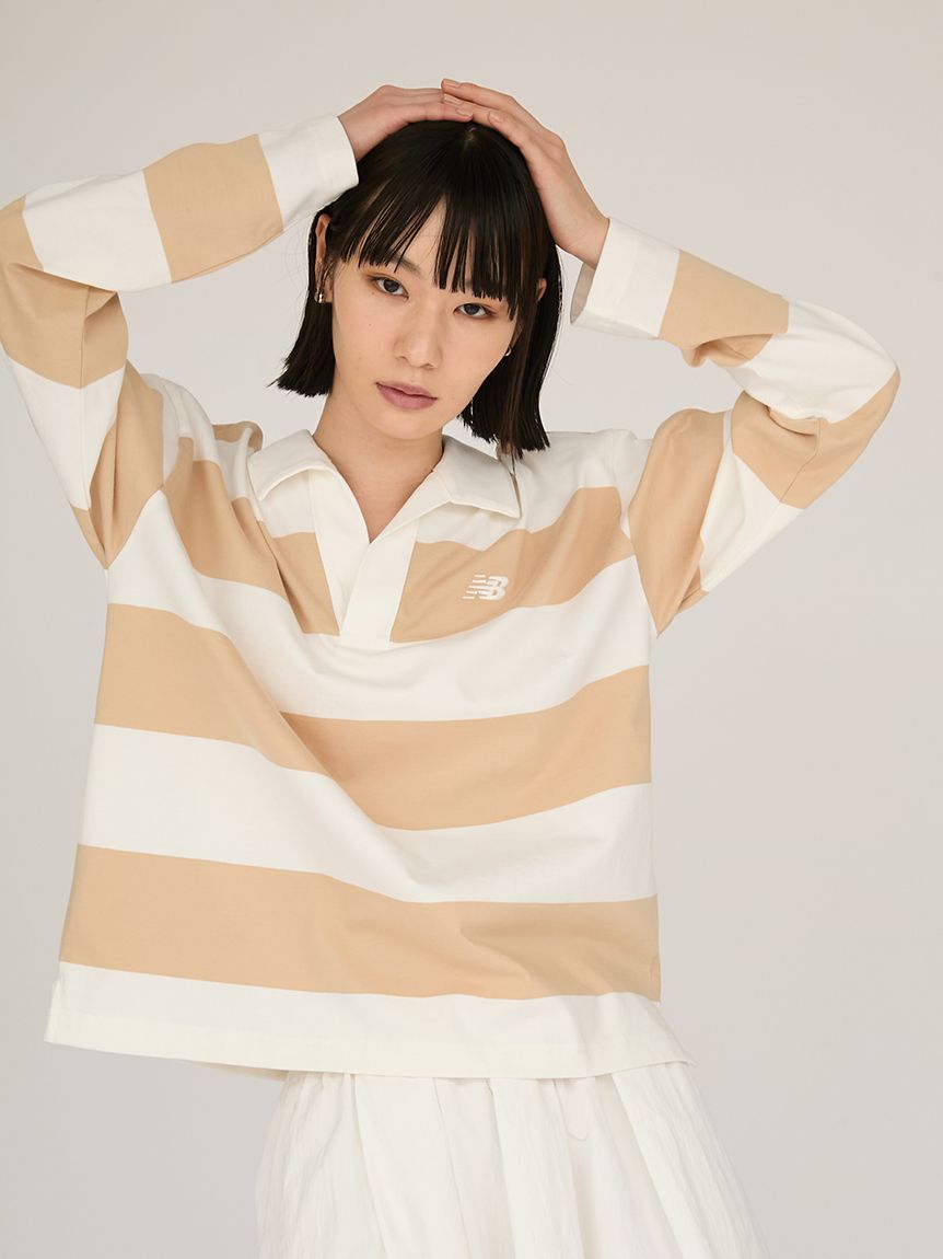 emi　レディース　GB S New Balance for emmi】Rugby Long Sleeve(Tシャツ/カットソー