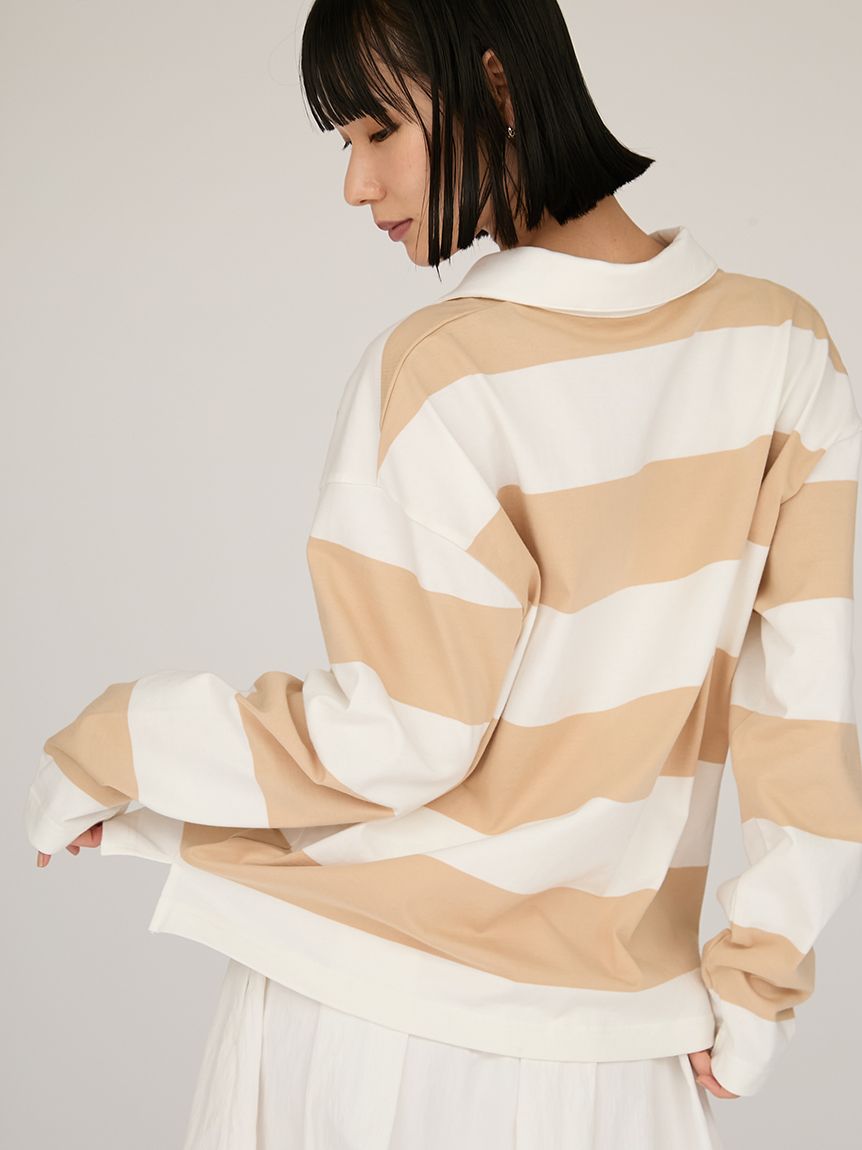 New Balance for emmi】Rugby Long Sleeve(Tシャツ/カットソー