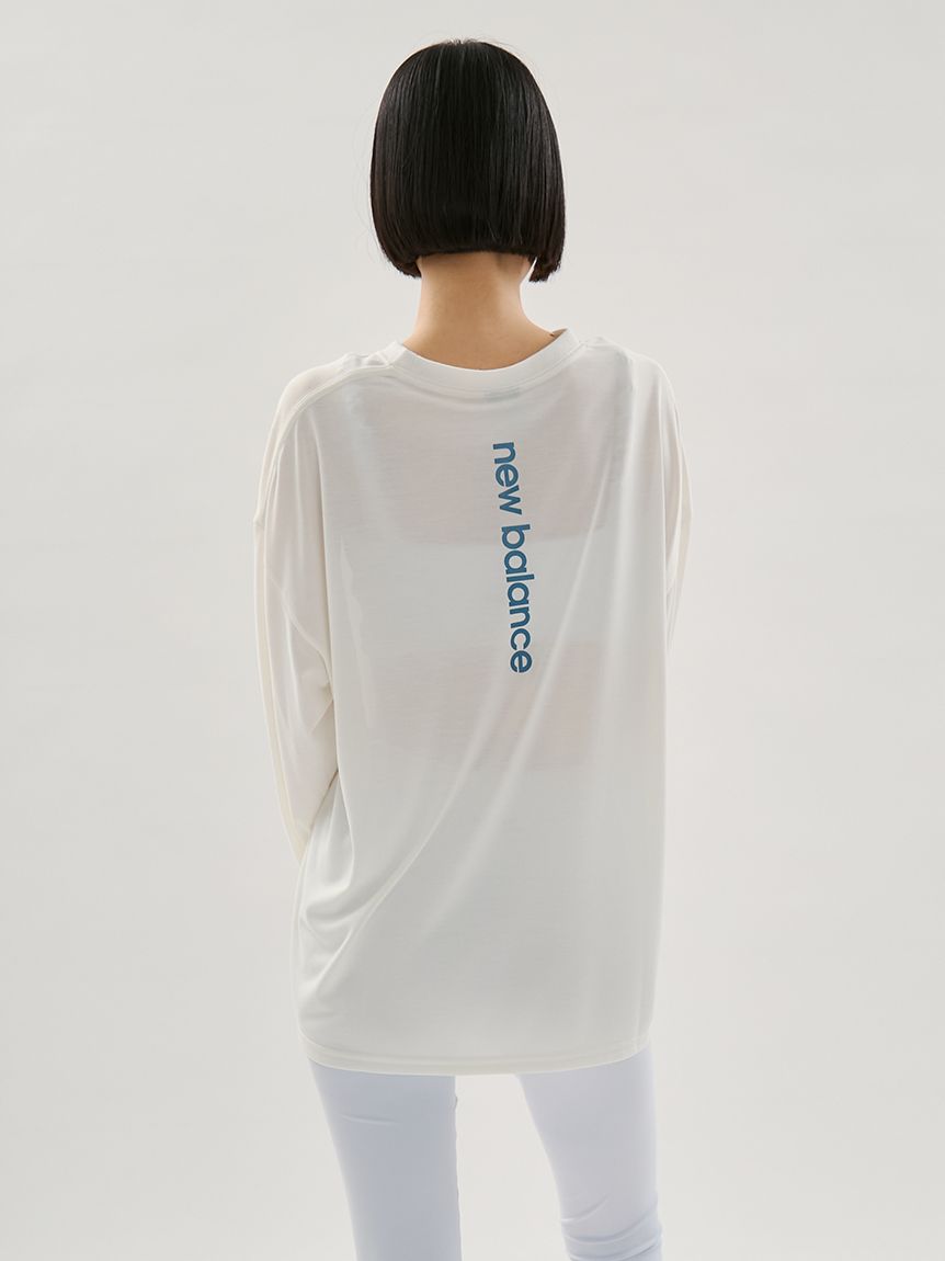 EFFLORESCENCE ホワイトロングTシャツ New Balance for emmi】グラフィックロングTシャツ(Tシャツ