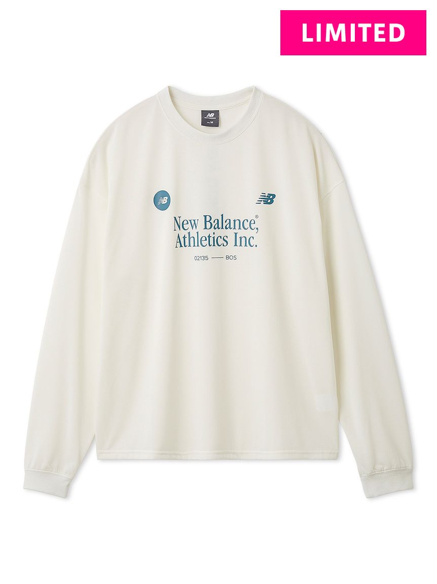 EFFLORESCENCE ホワイトロングTシャツ New Balance for emmi】グラフィックロングTシャツ(Tシャツ