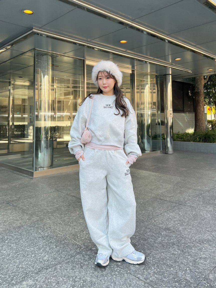 New Balance for emmi】Track side フリースクルー(スウェット