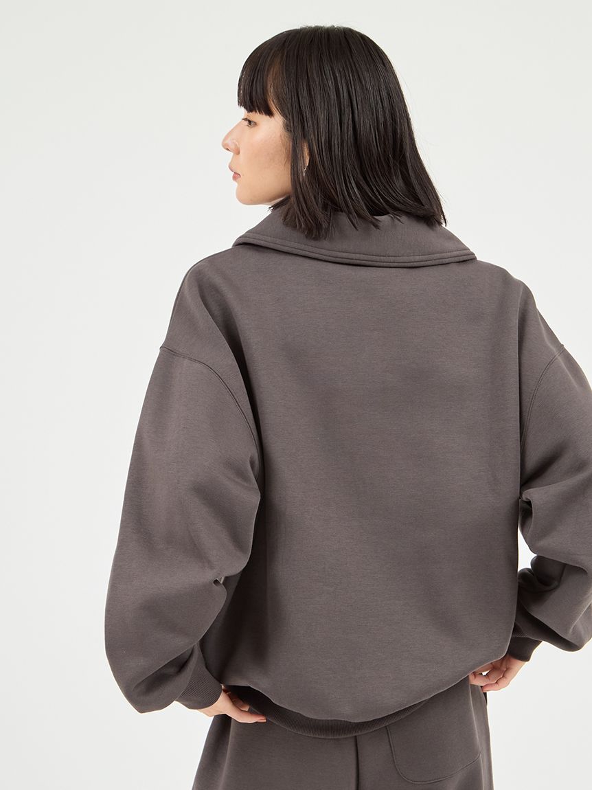 New Balance for emmi】Track side フリースハーフジップ(スウェット