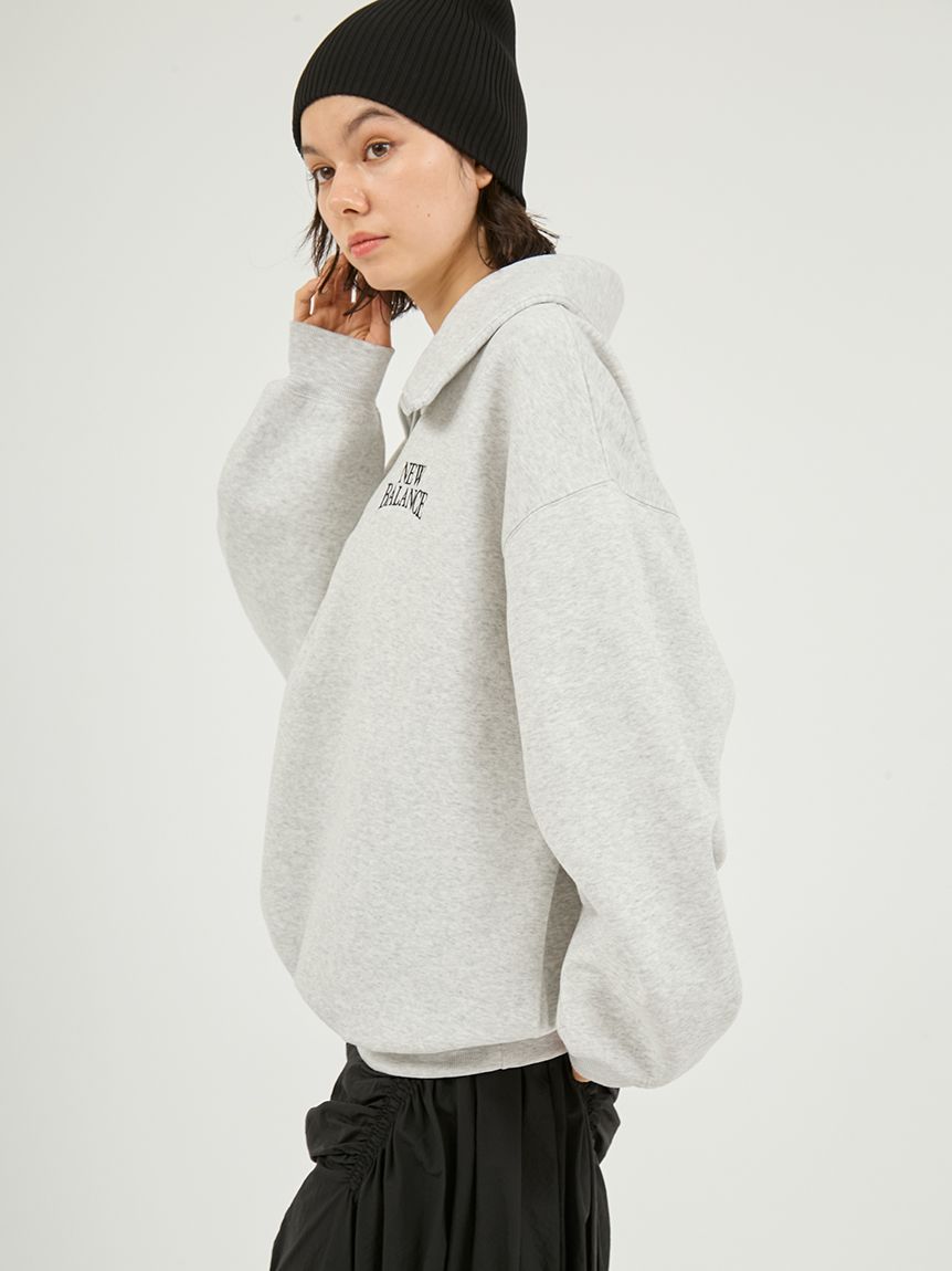 New Balance for emmi】Track side フリースハーフジップ(スウェット