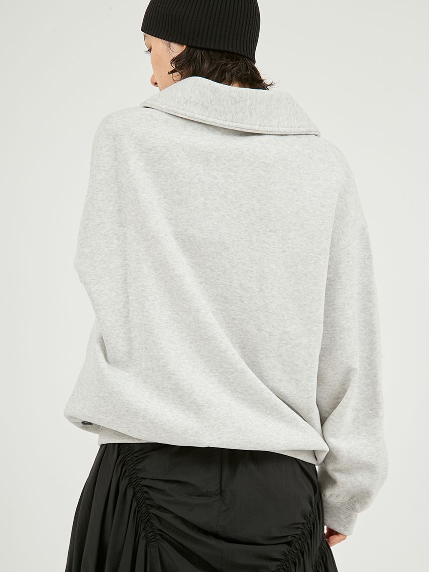 New Balance for emmi】Track side フリースハーフジップ(スウェット