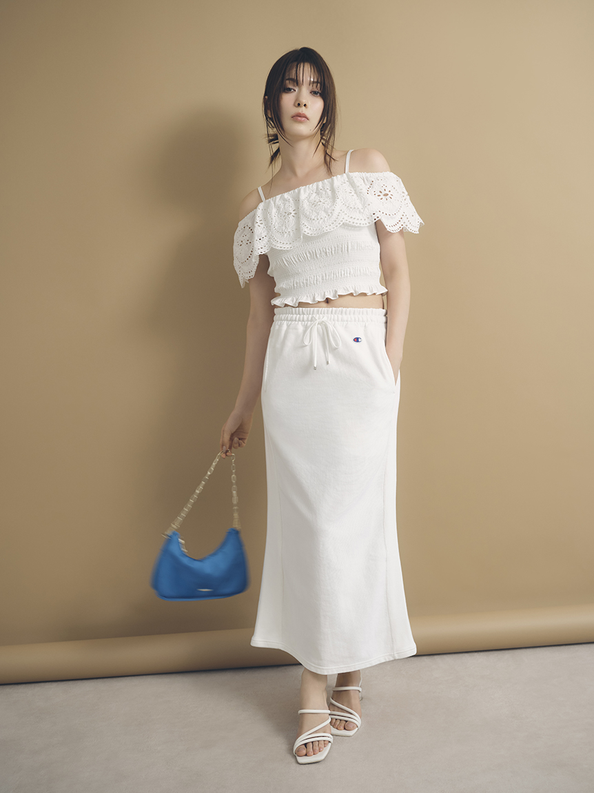 FRAY I.D｜Champion】リバースウィーブストレートスカート(タイト