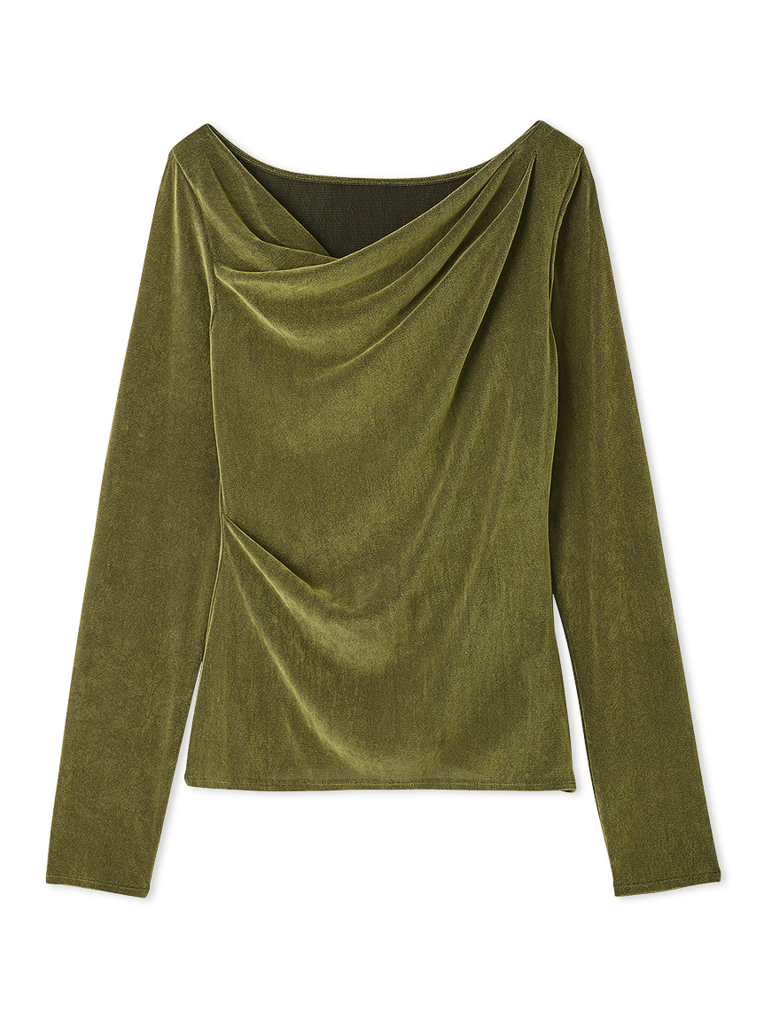 新品　FRAYI.Dフレイアイディー　デコルテタック フロッキーチュールトップス デコルテタックフロッキーチュールトップス(カットソー