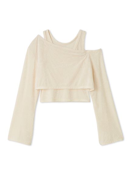 クラッシュベロアレイヤードカットソー(カットソー)｜トップス｜FRAY